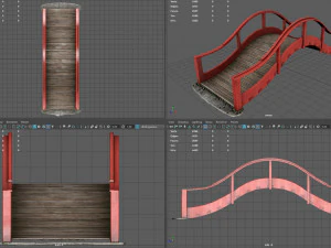 Japanese Bridge 3D Model