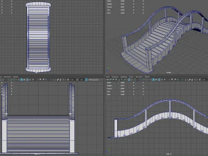 Japanese Bridge 3D Model