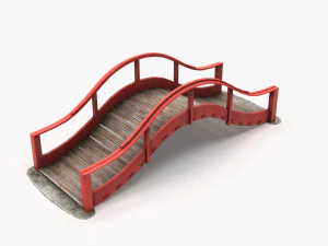 Japanese Bridge 3D Model
