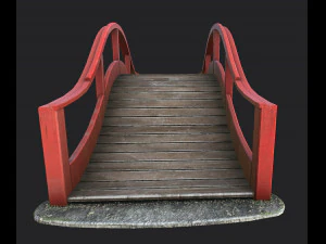 Japanese Bridge 3D Model