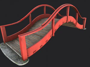 Japanese Bridge 3D Model