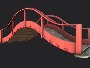Japanese Bridge 3D Model
