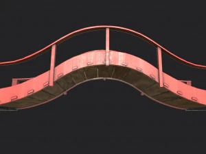 Japanese Bridge 3D Model
