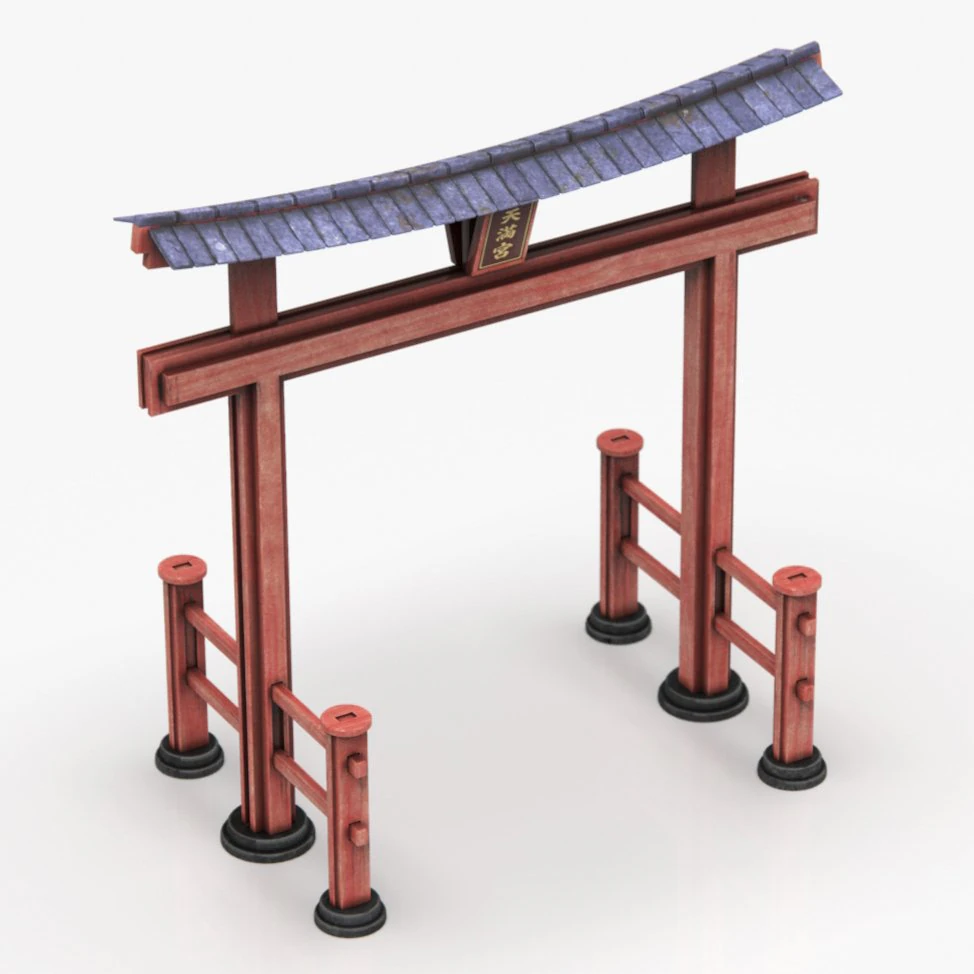 Ryobu Torii Modelo 3D .c4d .max .obj .3ds .fbx .stl .blend 