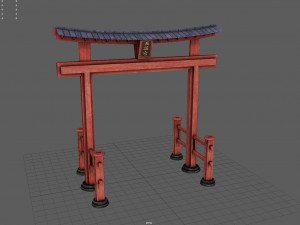 Ryobu Torii 3D Model