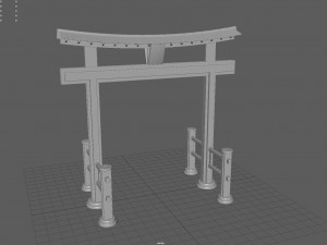 Ryobu Torii 3D Model