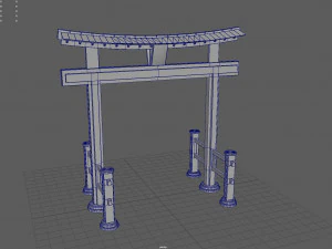 Ryobu Torii Modelo 3D