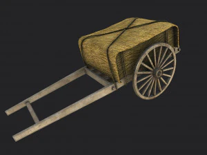 Feudal Japanese Cart 3D Model