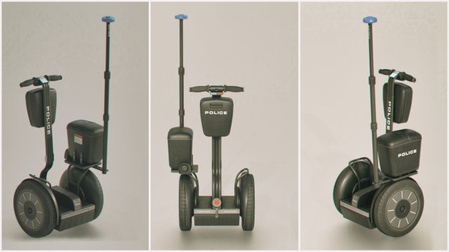 Segway police 3D-Modell .c4d .max .obj .3ds .fbx .stl .blend 