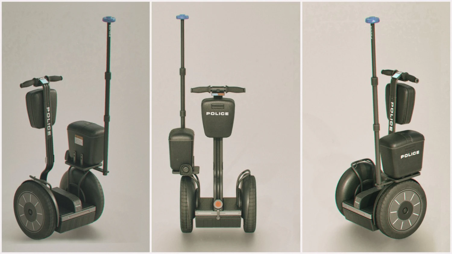Polizia del Segway Modello 3D .c4d .max .obj .3ds .fbx .stl .blend 