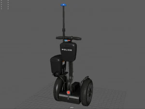Polizia del Segway Modello 3D