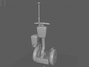 Polizia del Segway Modello 3D