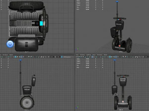 Polizia del Segway Modello 3D