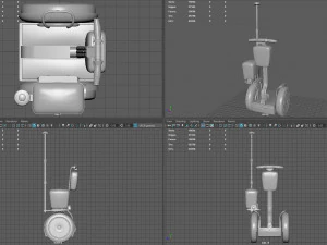 Polizia del Segway Modello 3D