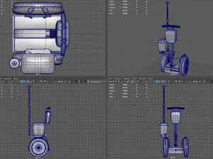 Polizia del Segway Modello 3D