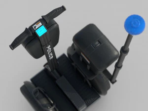 Polizia del Segway Modello 3D