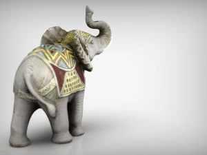Decorative Elephant 3D Model