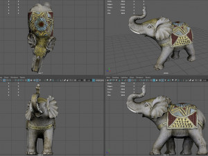 Decorative Elephant Model 3D