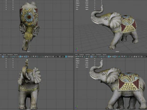 Decorative Elephant 3D Model