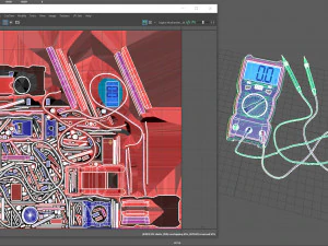 디지털 멀티미터 3D 모델