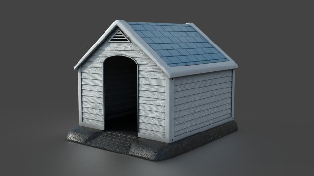 Dog House Model 3D .c4d .max .obj .3ds .fbx .stl .blend 