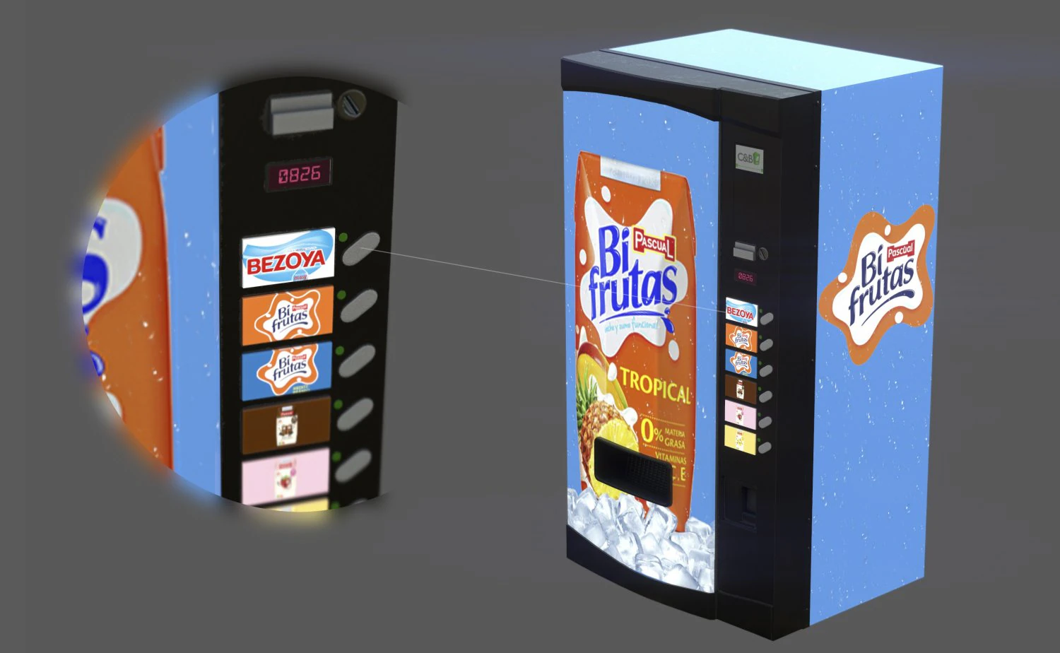 Vending Machine 3D Model .c4d .max .obj .3ds .fbx .stl .blend