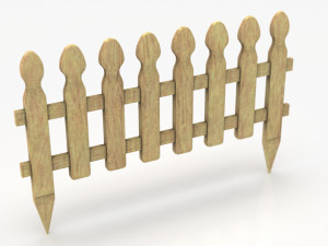 Garden fence 3D-Modell