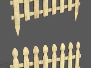 Garden fence Model 3D