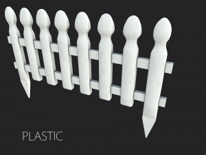 Garden fence Model 3D