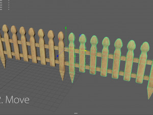Garden fence Model 3D