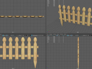 Garden fence Model 3D