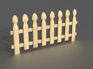 Garden fence Model 3D