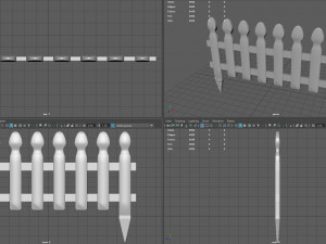 Garden fence Model 3D