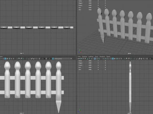 Garden fence 3D Model