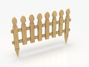 Garden fence Model 3D