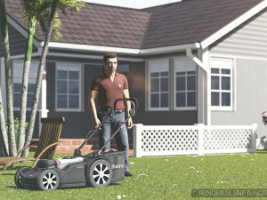 Lawn Mower 3D Model