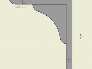 Shelf Bracket Model do druku 3D