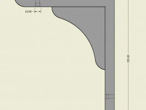 Shelf Bracket 3D Print Model