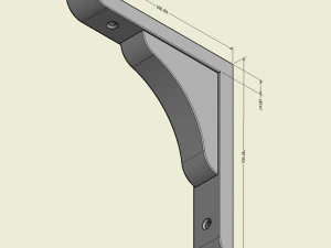 Shelf Bracket 3D Print Model
