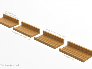 Floating Wall Shelf 3D Print Model