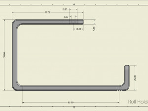 Roll Holder 3D Print Model