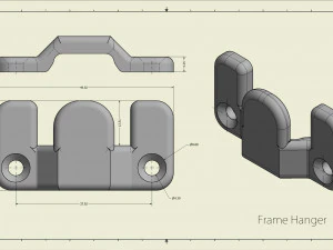 Frame Hanger 3D Print Model