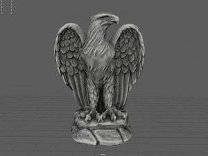 Eagle Statue 3D Model