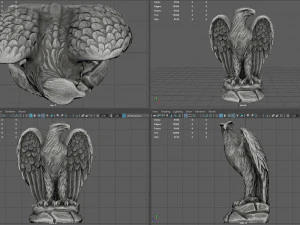 Eagle Statue 3D Model