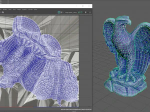 Eagle Statue 3D Model