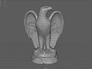 Eagle Statue 3D Model
