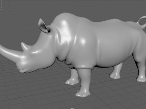 White Rhino Modelo 3D
