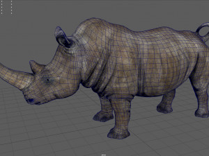 White Rhino Modelo 3D