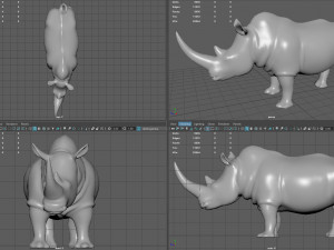 White Rhino Modelo 3D
