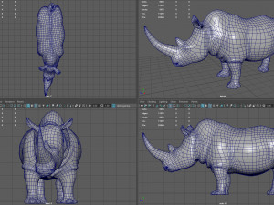 White Rhino Modelo 3D